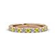 1 - Lara 3.00 mm Yellow Diamond and Lab Grown Diamond Eternity Band 