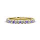 1 - Lara 3.00 mm Tanzanite and Lab Grown Diamond Eternity Band 