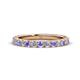 1 - Lara 3.00 mm Tanzanite and Lab Grown Diamond Eternity Band 