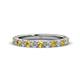 1 - Lara 3.00 mm Citrine and Lab Grown Diamond Eternity Band 