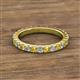 2 - Lara 3.00 mm Citrine and Lab Grown Diamond Eternity Band 