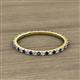2 - Lara 1.70 mm Blue Sapphire and Lab Grown Diamond Eternity Band 