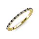 3 - Lara 1.70 mm Blue Sapphire and Lab Grown Diamond Eternity Band 