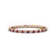 1 - Lara 1.70 mm Ruby and Lab Grown Diamond Eternity Band 