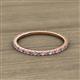 2 - Lara 1.70 mm Pink Tourmaline and Lab Grown Diamond Eternity Band 