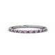 1 - Lara 1.70 mm Amethyst and Lab Grown Diamond Eternity Band 