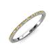 3 - Lara 1.70 mm Citrine and Lab Grown Diamond Eternity Band 