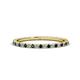 1 - Lara 1.70 mm Blue Diamond and Lab Grown Diamond Eternity Band 