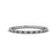 1 - Lara 1.70 mm Lab Created Alexandrite and Lab Grown Diamond Eternity Band 