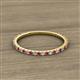 2 - Lara 1.70 mm Ruby and Lab Grown Diamond Eternity Band 