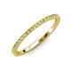 3 - Lara 1.70 mm Yellow Sapphire and Lab Grown Diamond Eternity Band 