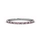 1 - Lara 1.70 mm Pink Tourmaline and Lab Grown Diamond Eternity Band 