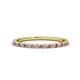 1 - Lara 1.70 mm Pink Tourmaline and Lab Grown Diamond Eternity Band 