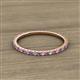 2 - Lara 1.70 mm Amethyst and Lab Grown Diamond Eternity Band 