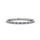 1 - Lara 1.70 mm Iolite and Lab Grown Diamond Eternity Band 