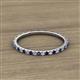2 - Lara 1.70 mm Blue Sapphire and Lab Grown Diamond Eternity Band 