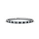 1 - Lara 1.70 mm Blue Diamond and Lab Grown Diamond Eternity Band 