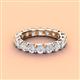 4 - Laida 3.80 mm White Sapphire Eternity Band 