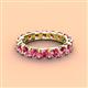 4 - Laida 3.80 mm Pink Tourmaline Eternity Band 