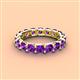 4 - Laida 3.80 mm Amethyst Eternity Band 