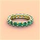 4 - Laida 3.80 mm Created Alexandrite Eternity Band 