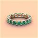 4 - Laida 3.80 mm Created Alexandrite Eternity Band 
