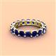 4 - Laida 3.80 mm Blue Sapphire Eternity Band 