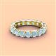 4 - Laida 3.80 mm Aquamarine Eternity Band 