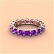 4 - Laida 3.80 mm Amethyst Eternity Band 