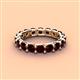 4 - Laida 3.80 mm Red Garnet Eternity Band 