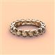 4 - Laida 3.80 mm Smoky Quartz Eternity Band 