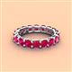 4 - Laida 3.80 mm Ruby Eternity Band 