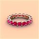4 - Laida 3.80 mm Ruby Eternity Band 