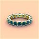 4 - Laida 3.80 mm Blue Diamond Eternity Band 
