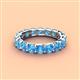 4 - Laida 3.80 mm Blue Topaz Eternity Band 
