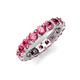 5 - Laida 3.80 mm Pink Tourmaline Eternity Band 