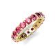 5 - Laida 3.80 mm Pink Tourmaline Eternity Band 