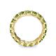 6 - Laida 3.80 mm Peridot Eternity Band 