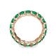 6 - Laida 3.80 mm Emerald Eternity Band 