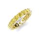 5 - Laida 3.80 mm Yellow Sapphire Eternity Band 
