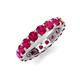 5 - Laida 3.80 mm Ruby Eternity Band 