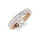 5 - Laida 3.80 mm White Sapphire Eternity Band 