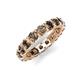 5 - Laida 3.80 mm Smoky Quartz Eternity Band 