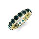 5 - Laida 3.80 mm London Blue Topaz Eternity Band 