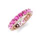 5 - Laida 3.80 mm Pink Sapphire Eternity Band 