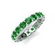 5 - Laida 3.80 mm Green Garnet Eternity Band 