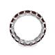 6 - Laida 3.80 mm Red Garnet Eternity Band 