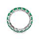 6 - Laida 3.80 mm Emerald Eternity Band 