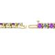 2 - Cliona 4.10 mm Amethyst and Lab Grown Diamond Eternity Tennis Bracelet 