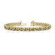 1 - Cliona 4.10 mm Citrine and Lab Grown Diamond Eternity Tennis Bracelet 